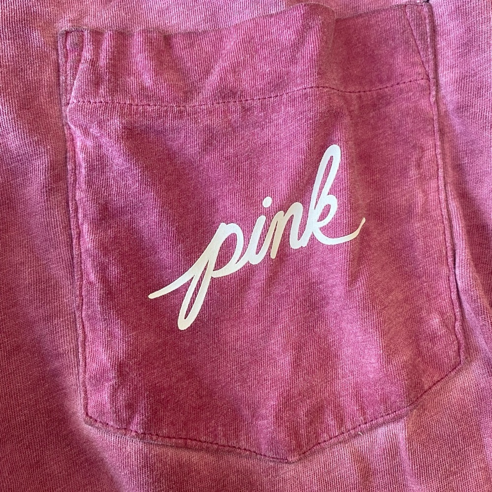 Oversized Longsleeve VS Pink Shirt (XS)🧚🏻‍♀️
